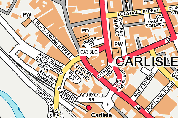 CA3 8LQ map - OS OpenMap – Local (Ordnance Survey) CA3 8LQ map - OS OpenMap – Local (Ordnance Survey)