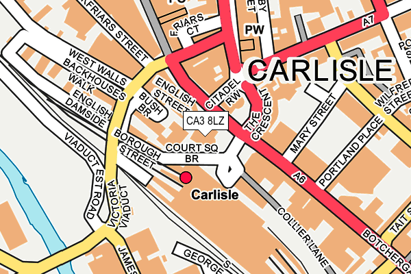 CA3 8LZ map - OS OpenMap – Local (Ordnance Survey) CA3 8LZ map - OS OpenMap – Local (Ordnance Survey)