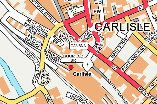 CA3 8NA map - OS OpenMap – Local (Ordnance Survey) CA3 8NA map - OS OpenMap – Local (Ordnance Survey)