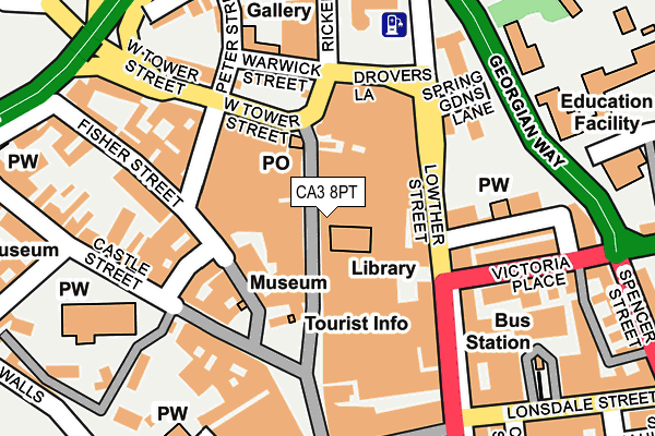 CA3 8PT map - OS OpenMap – Local (Ordnance Survey) CA3 8PT map - OS OpenMap – Local (Ordnance Survey)