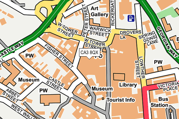 CA3 8QX map - OS OpenMap – Local (Ordnance Survey) CA3 8QX map - OS OpenMap – Local (Ordnance Survey)