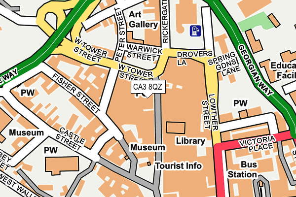 CA3 8QZ map - OS OpenMap – Local (Ordnance Survey) CA3 8QZ map - OS OpenMap – Local (Ordnance Survey)
