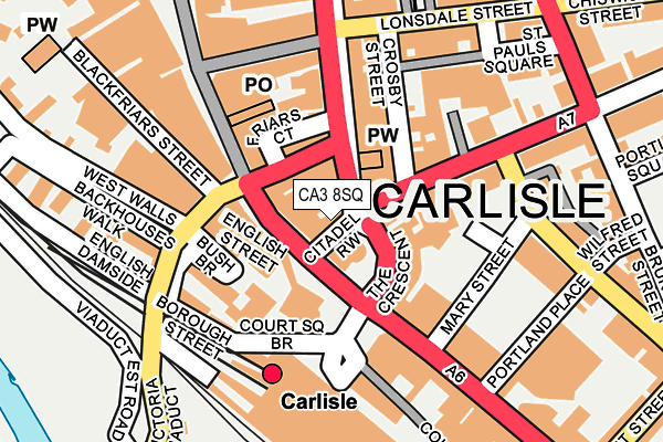 CA3 8SQ map - OS OpenMap – Local (Ordnance Survey) CA3 8SQ map - OS OpenMap – Local (Ordnance Survey)