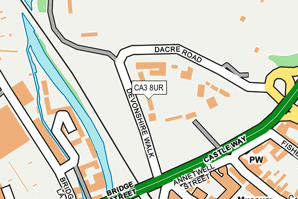 CA3 8UR map - OS OpenMap – Local (Ordnance Survey) CA3 8UR map - OS OpenMap – Local (Ordnance Survey)