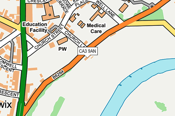 CA3 9AN map - OS OpenMap – Local (Ordnance Survey) CA3 9AN map - OS OpenMap – Local (Ordnance Survey)