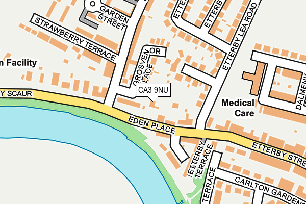 CA3 9NU map - OS OpenMap – Local (Ordnance Survey) CA3 9NU map - OS OpenMap – Local (Ordnance Survey)