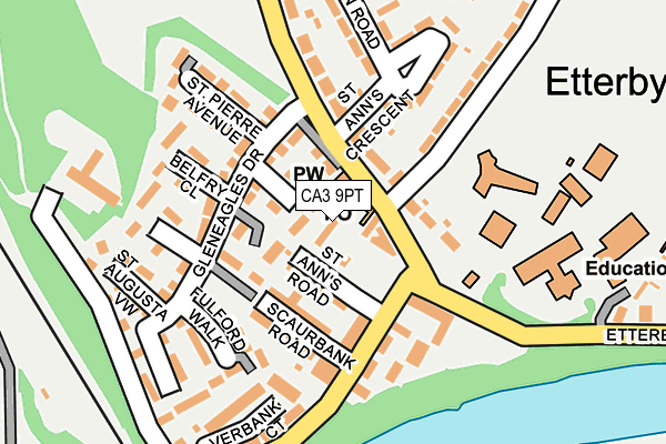 CA3 9PT map - OS OpenMap – Local (Ordnance Survey) CA3 9PT map - OS OpenMap – Local (Ordnance Survey)
