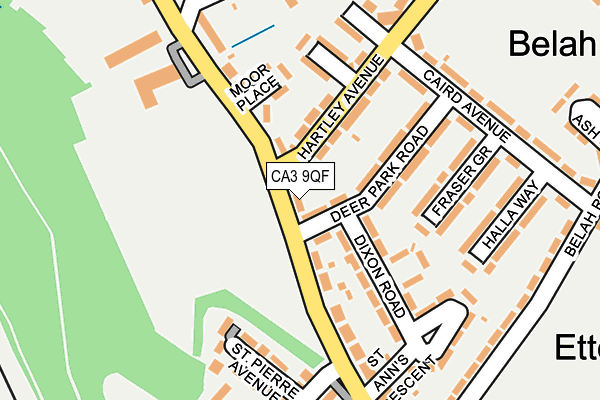 CA3 9QF map - OS OpenMap – Local (Ordnance Survey) CA3 9QF map - OS OpenMap – Local (Ordnance Survey)