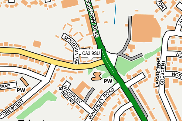 CA3 9SU map - OS OpenMap – Local (Ordnance Survey) CA3 9SU map - OS OpenMap – Local (Ordnance Survey)