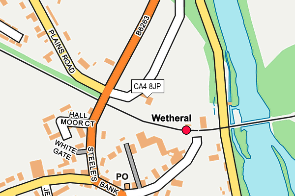 CA4 8JP map - OS OpenMap – Local (Ordnance Survey) CA4 8JP map - OS OpenMap – Local (Ordnance Survey)