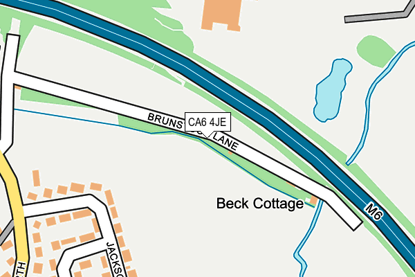 CA6 4JE map - OS OpenMap – Local (Ordnance Survey) CA6 4JE map - OS OpenMap – Local (Ordnance Survey)