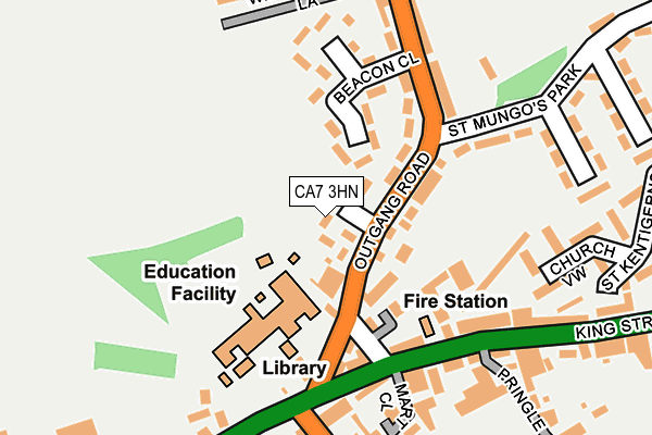 CA7 3HN map - OS OpenMap – Local (Ordnance Survey) CA7 3HN map - OS OpenMap – Local (Ordnance Survey)