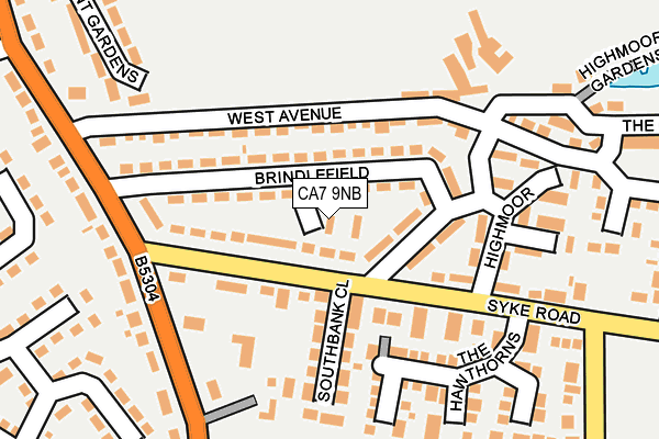 CA7 9NB map - OS OpenMap – Local (Ordnance Survey) CA7 9NB map - OS OpenMap – Local (Ordnance Survey)