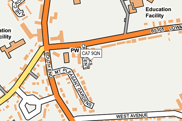 CA7 9QN map - OS OpenMap – Local (Ordnance Survey) CA7 9QN map - OS OpenMap – Local (Ordnance Survey)