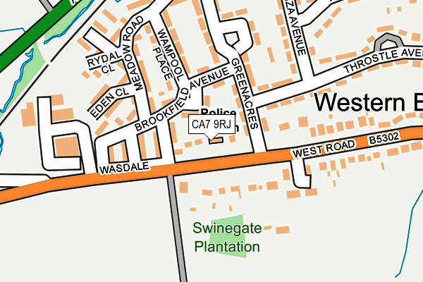 CA7 9RJ map - OS OpenMap – Local (Ordnance Survey) CA7 9RJ map - OS OpenMap – Local (Ordnance Survey)