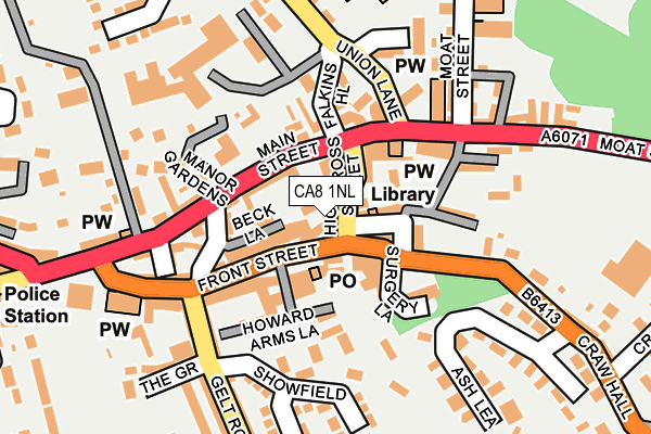 CA8 1NL map - OS OpenMap – Local (Ordnance Survey) CA8 1NL map - OS OpenMap – Local (Ordnance Survey)