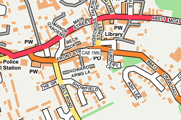 CA8 1NN map - OS OpenMap – Local (Ordnance Survey) CA8 1NN map - OS OpenMap – Local (Ordnance Survey)