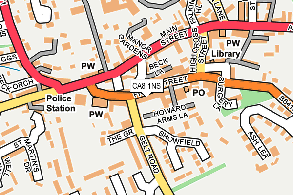 CA8 1NS map - OS OpenMap – Local (Ordnance Survey) CA8 1NS map - OS OpenMap – Local (Ordnance Survey)