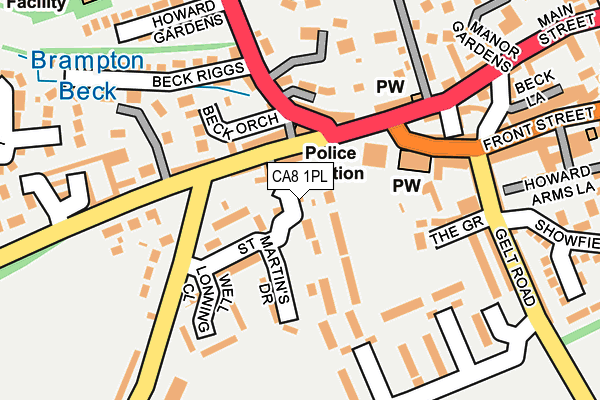 CA8 1PL map - OS OpenMap – Local (Ordnance Survey)
