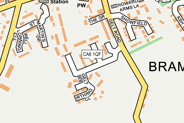 CA8 1QF map - OS OpenMap – Local (Ordnance Survey) CA8 1QF map - OS OpenMap – Local (Ordnance Survey)