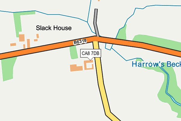 CA8 7DB map - OS OpenMap – Local (Ordnance Survey) CA8 7DB map - OS OpenMap – Local (Ordnance Survey)