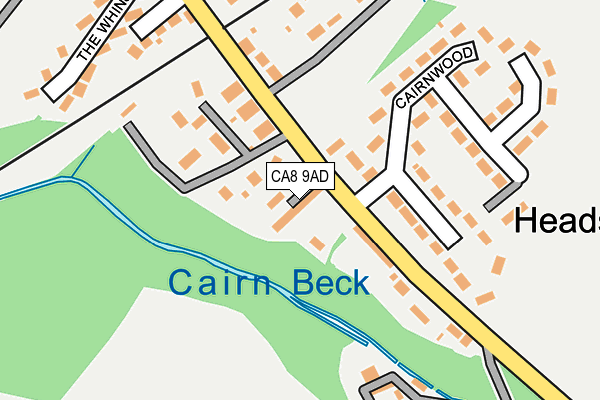 CA8 9AD map - OS OpenMap – Local (Ordnance Survey) CA8 9AD map - OS OpenMap – Local (Ordnance Survey)