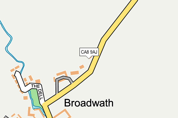 CA8 9AJ map - OS OpenMap – Local (Ordnance Survey) CA8 9AJ map - OS OpenMap – Local (Ordnance Survey)
