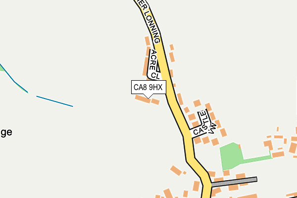CA8 9HX map - OS OpenMap – Local (Ordnance Survey) CA8 9HX map - OS OpenMap – Local (Ordnance Survey)