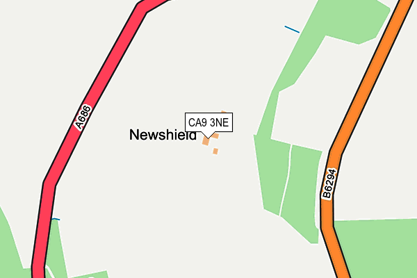 CA9 3NE map - OS OpenMap – Local (Ordnance Survey) CA9 3NE map - OS OpenMap – Local (Ordnance Survey)