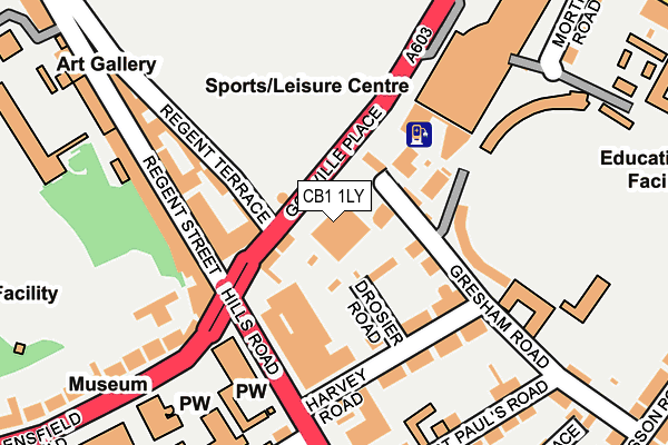 CB1 1LY map - OS OpenMap – Local (Ordnance Survey) CB1 1LY map - OS OpenMap – Local (Ordnance Survey)