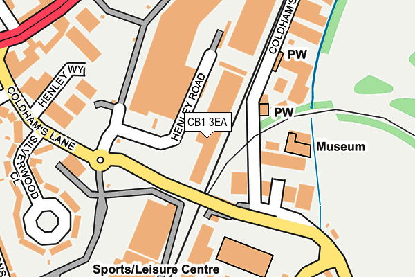 CB1 3EA map - OS OpenMap – Local (Ordnance Survey) CB1 3EA map - OS OpenMap – Local (Ordnance Survey)