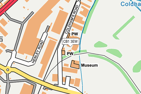 CB1 3EW map - OS OpenMap – Local (Ordnance Survey) CB1 3EW map - OS OpenMap – Local (Ordnance Survey)