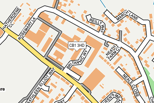 CB1 3HD map - OS OpenMap – Local (Ordnance Survey) CB1 3HD map - OS OpenMap – Local (Ordnance Survey)