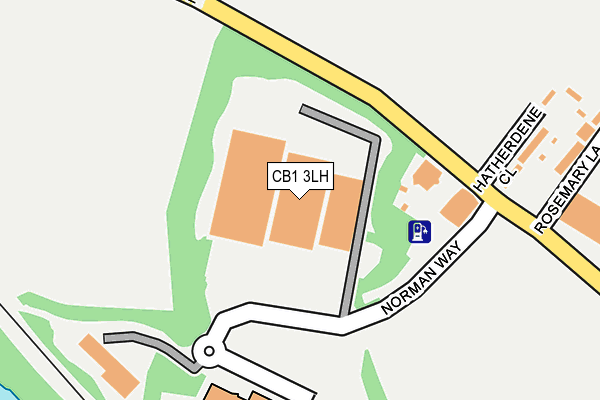 CB1 3LH map - OS OpenMap – Local (Ordnance Survey) CB1 3LH map - OS OpenMap – Local (Ordnance Survey)