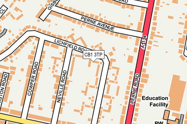 CB1 3TP map - OS OpenMap – Local (Ordnance Survey) CB1 3TP map - OS OpenMap – Local (Ordnance Survey)