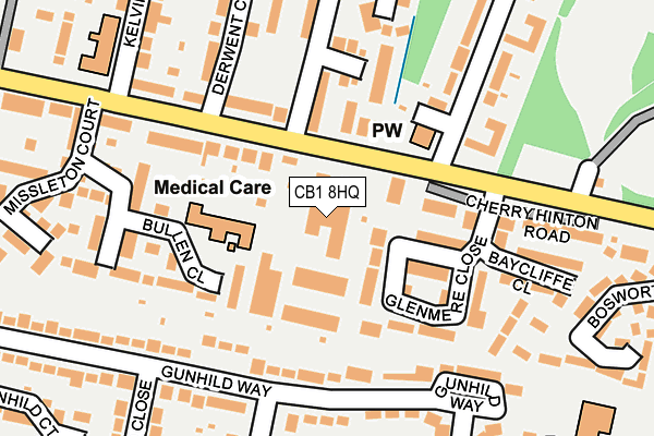 CB1 8HQ map - OS OpenMap – Local (Ordnance Survey) CB1 8HQ map - OS OpenMap – Local (Ordnance Survey)
