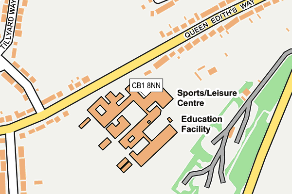CB1 8NN map - OS OpenMap – Local (Ordnance Survey) CB1 8NN map - OS OpenMap – Local (Ordnance Survey)