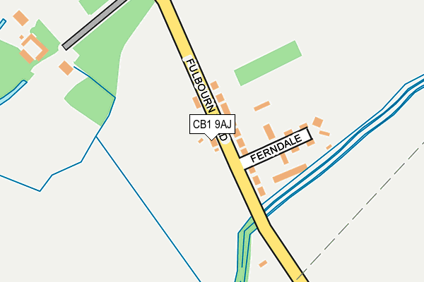 CB1 9AJ map - OS OpenMap – Local (Ordnance Survey) CB1 9AJ map - OS OpenMap – Local (Ordnance Survey)