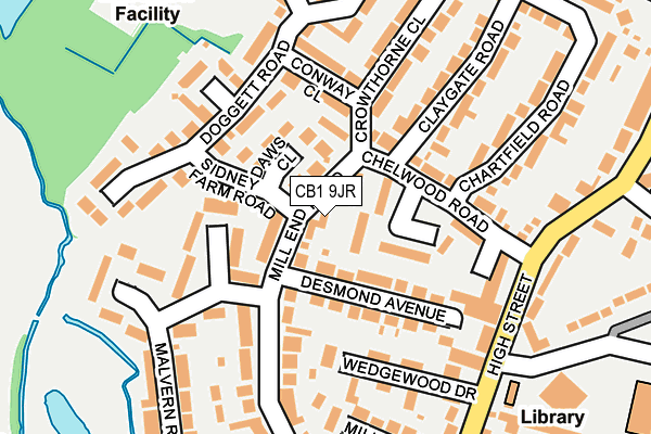 CB1 9JR map - OS OpenMap – Local (Ordnance Survey) CB1 9JR map - OS OpenMap – Local (Ordnance Survey)