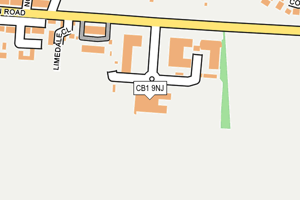 CB1 9NJ map - OS OpenMap – Local (Ordnance Survey) CB1 9NJ map - OS OpenMap – Local (Ordnance Survey)