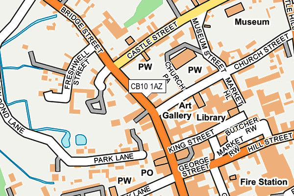 CB10 1AZ map - OS OpenMap – Local (Ordnance Survey) CB10 1AZ map - OS OpenMap – Local (Ordnance Survey)