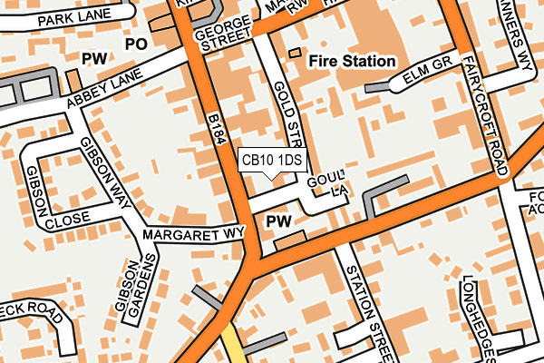 CB10 1DS map - OS OpenMap – Local (Ordnance Survey) CB10 1DS map - OS OpenMap – Local (Ordnance Survey)