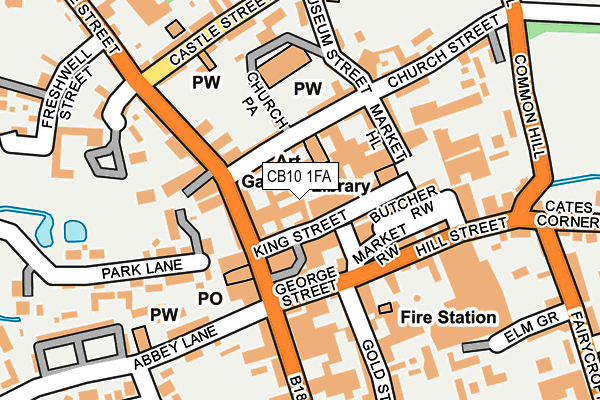 CB10 1FA map - OS OpenMap – Local (Ordnance Survey) CB10 1FA map - OS OpenMap – Local (Ordnance Survey)
