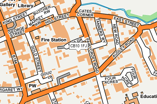 CB10 1FJ map - OS OpenMap – Local (Ordnance Survey) CB10 1FJ map - OS OpenMap – Local (Ordnance Survey)