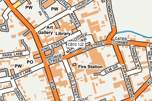 CB10 1JZ map - OS OpenMap – Local (Ordnance Survey) CB10 1JZ map - OS OpenMap – Local (Ordnance Survey)