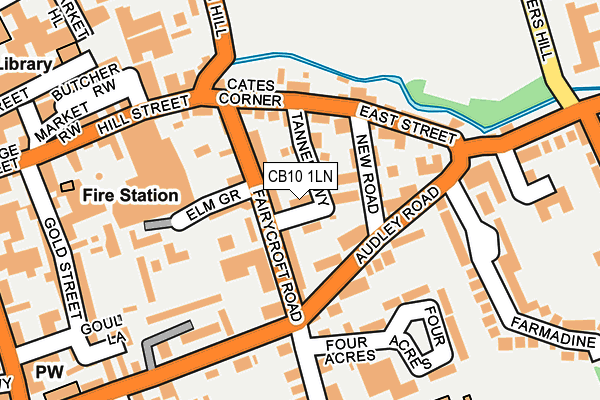 CB10 1LN map - OS OpenMap – Local (Ordnance Survey) CB10 1LN map - OS OpenMap – Local (Ordnance Survey)