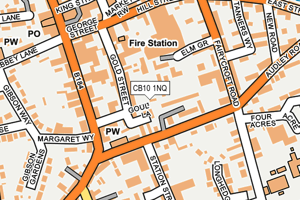 CB10 1NQ map - OS OpenMap – Local (Ordnance Survey) CB10 1NQ map - OS OpenMap – Local (Ordnance Survey)