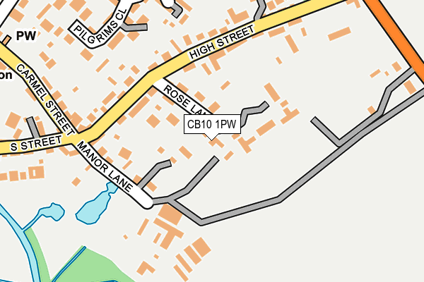 CB10 1PW map - OS OpenMap – Local (Ordnance Survey) CB10 1PW map - OS OpenMap – Local (Ordnance Survey)