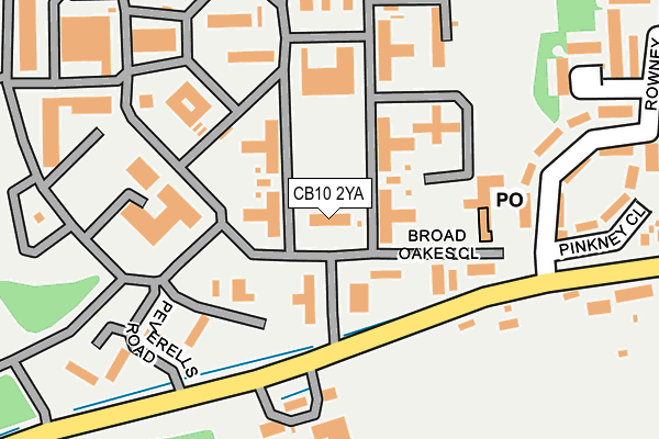 CB10 2YA map - OS OpenMap – Local (Ordnance Survey) CB10 2YA map - OS OpenMap – Local (Ordnance Survey)