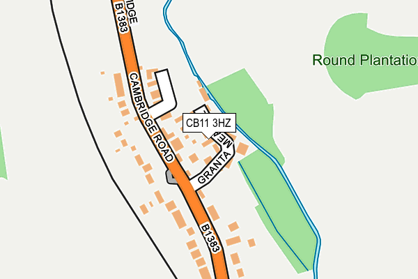 CB11 3HZ map - OS OpenMap – Local (Ordnance Survey) CB11 3HZ map - OS OpenMap – Local (Ordnance Survey)